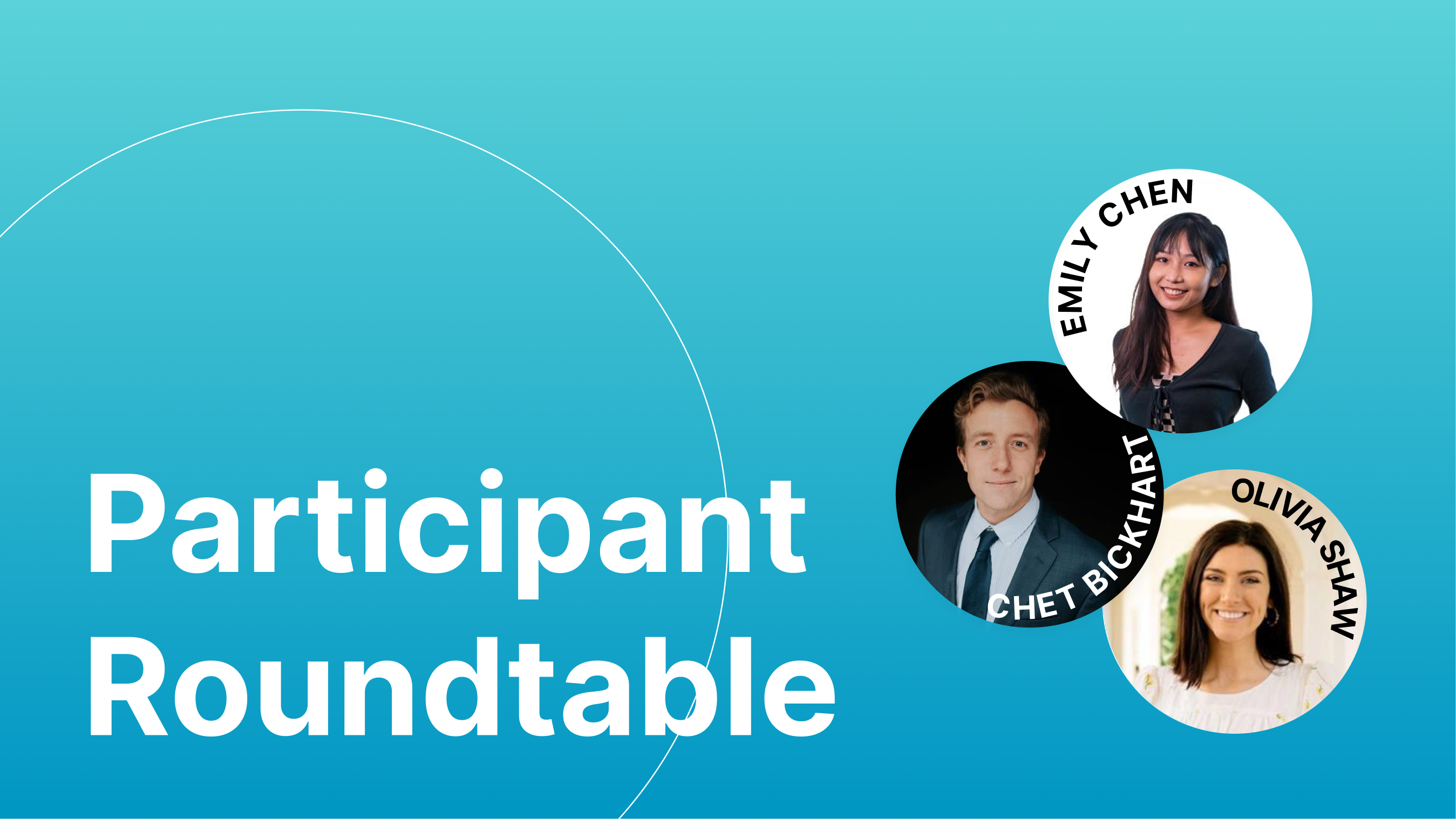Photo of the 3 roundtable participants